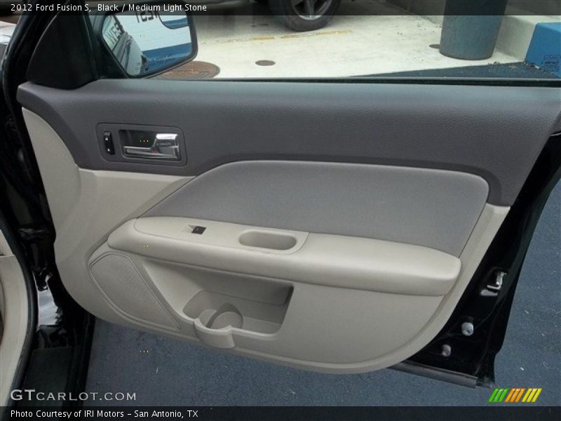 Black / Medium Light Stone 2012 Ford Fusion S