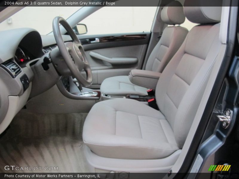 Dolphin Grey Metallic / Beige 2004 Audi A6 3.0 quattro Sedan