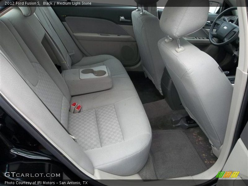Black / Medium Light Stone 2012 Ford Fusion S