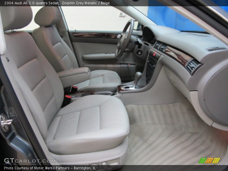 Dolphin Grey Metallic / Beige 2004 Audi A6 3.0 quattro Sedan