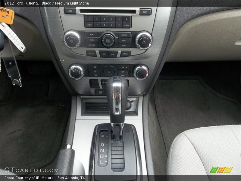 Black / Medium Light Stone 2012 Ford Fusion S