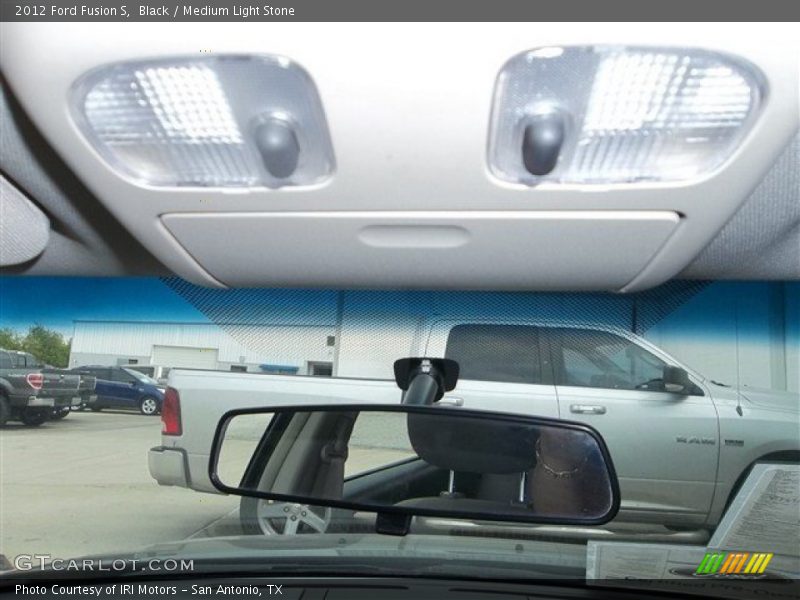 Black / Medium Light Stone 2012 Ford Fusion S