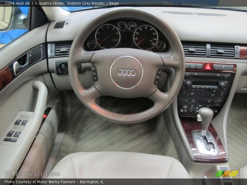 Dolphin Grey Metallic / Beige 2004 Audi A6 3.0 quattro Sedan
