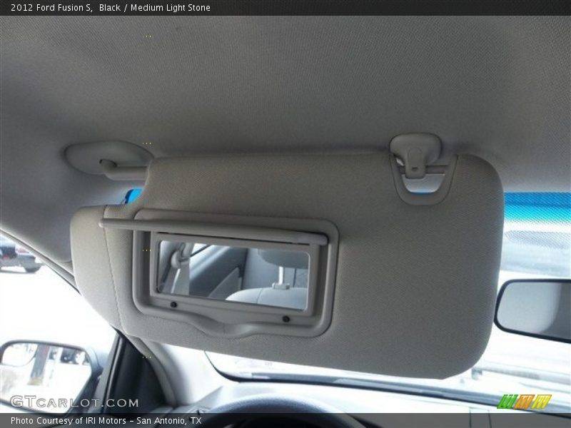 Black / Medium Light Stone 2012 Ford Fusion S