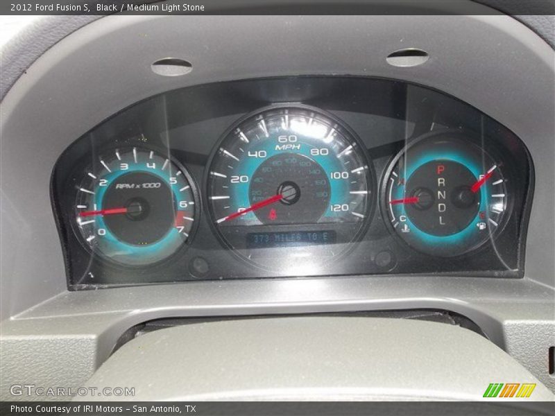 Black / Medium Light Stone 2012 Ford Fusion S