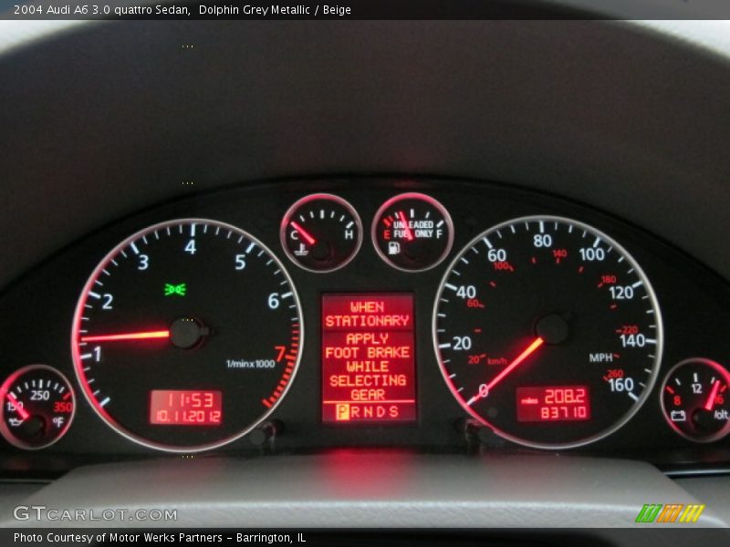 Dolphin Grey Metallic / Beige 2004 Audi A6 3.0 quattro Sedan