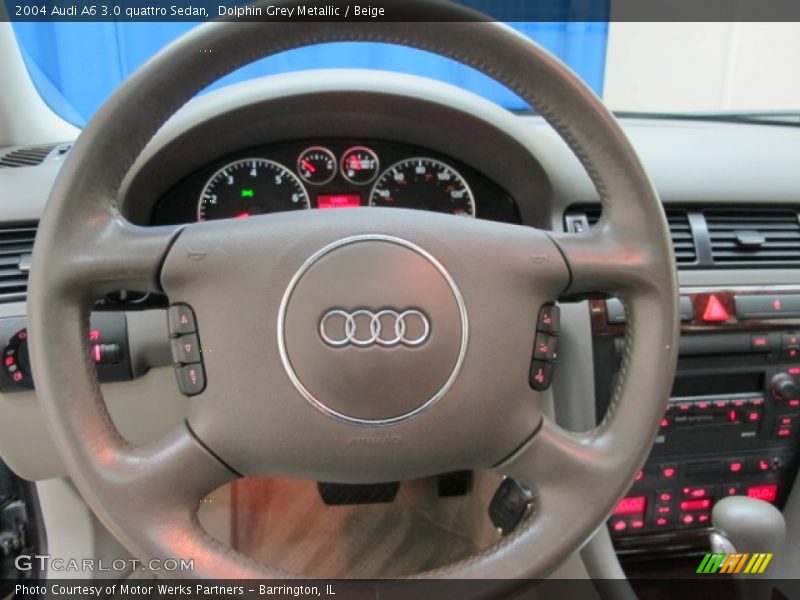 Dolphin Grey Metallic / Beige 2004 Audi A6 3.0 quattro Sedan
