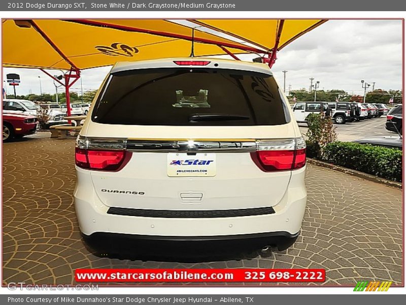 Stone White / Dark Graystone/Medium Graystone 2012 Dodge Durango SXT