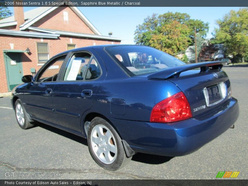 Sapphire Blue Metallic / Charcoal 2006 Nissan Sentra 1.8 S Special Edition