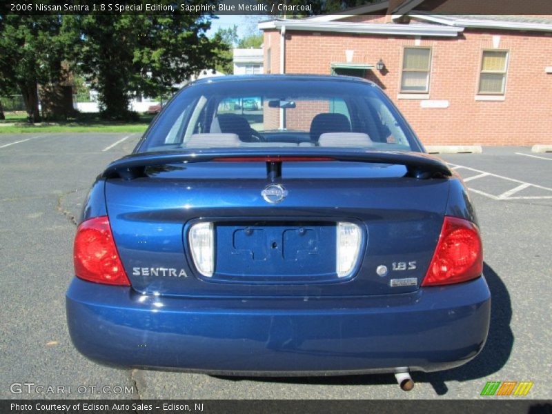 Sapphire Blue Metallic / Charcoal 2006 Nissan Sentra 1.8 S Special Edition