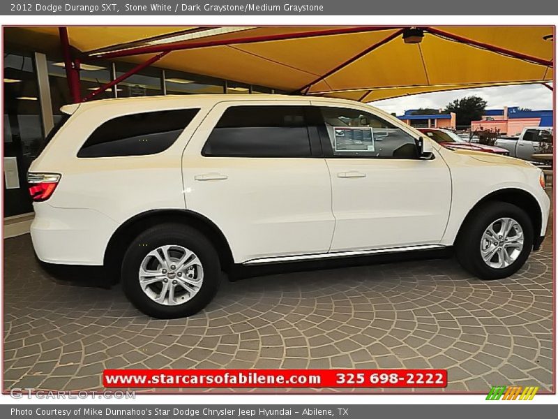 Stone White / Dark Graystone/Medium Graystone 2012 Dodge Durango SXT