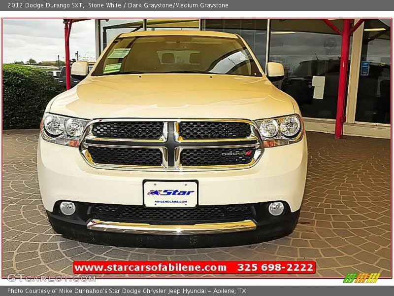 Stone White / Dark Graystone/Medium Graystone 2012 Dodge Durango SXT