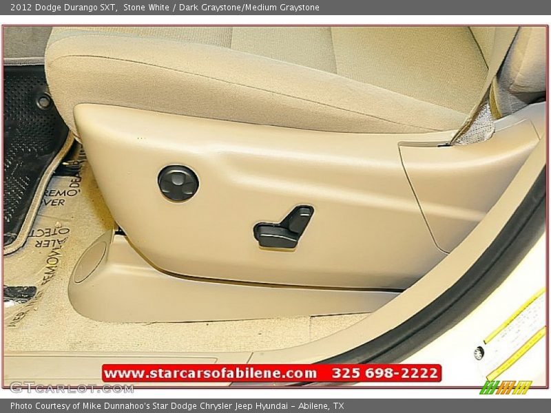 Stone White / Dark Graystone/Medium Graystone 2012 Dodge Durango SXT