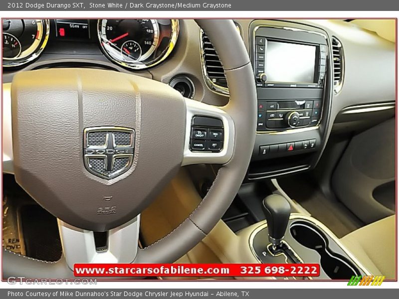 Stone White / Dark Graystone/Medium Graystone 2012 Dodge Durango SXT
