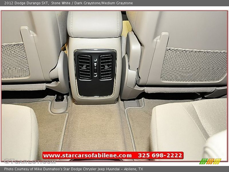 Stone White / Dark Graystone/Medium Graystone 2012 Dodge Durango SXT