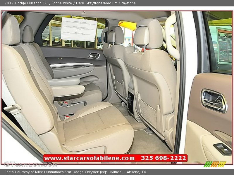 Stone White / Dark Graystone/Medium Graystone 2012 Dodge Durango SXT