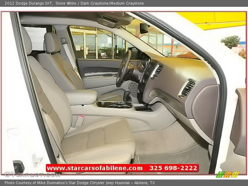 Stone White / Dark Graystone/Medium Graystone 2012 Dodge Durango SXT