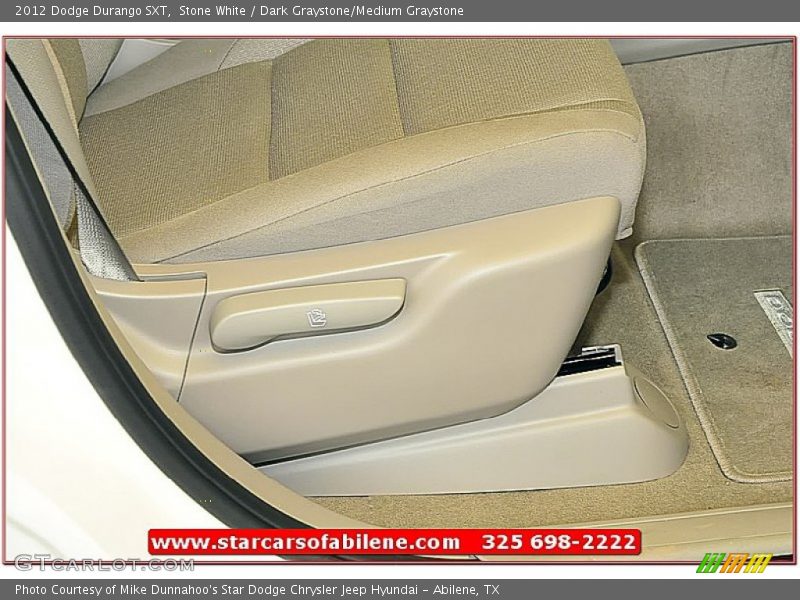 Stone White / Dark Graystone/Medium Graystone 2012 Dodge Durango SXT