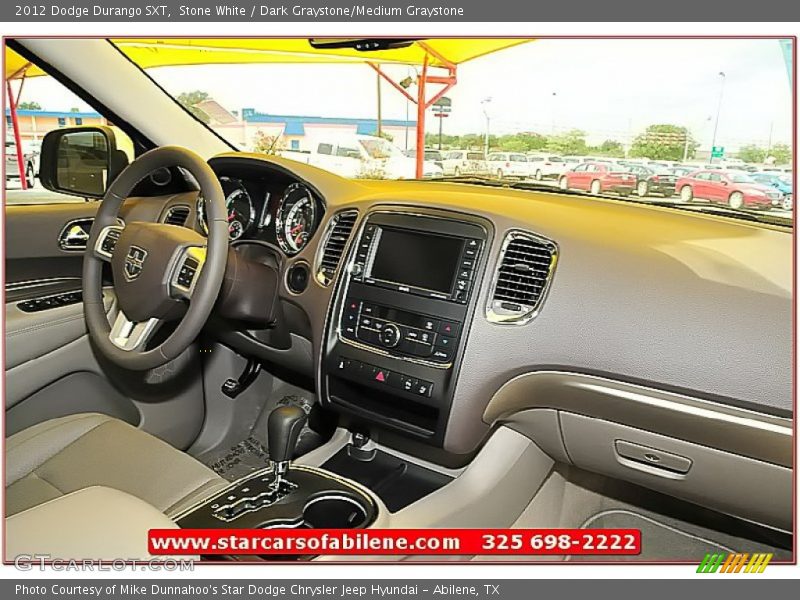 Stone White / Dark Graystone/Medium Graystone 2012 Dodge Durango SXT