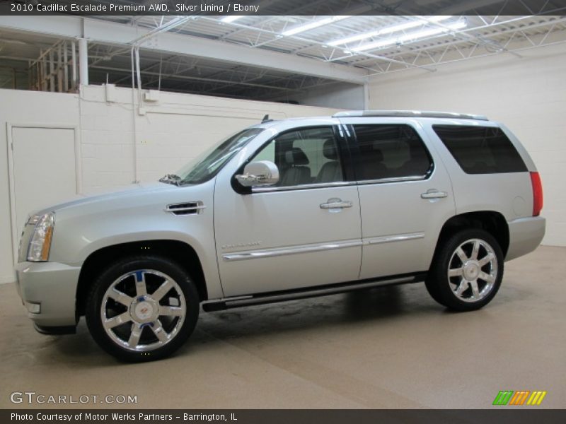 Silver Lining / Ebony 2010 Cadillac Escalade Premium AWD