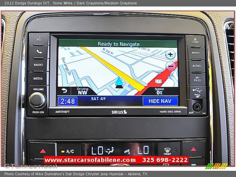 Stone White / Dark Graystone/Medium Graystone 2012 Dodge Durango SXT