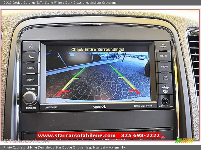Stone White / Dark Graystone/Medium Graystone 2012 Dodge Durango SXT