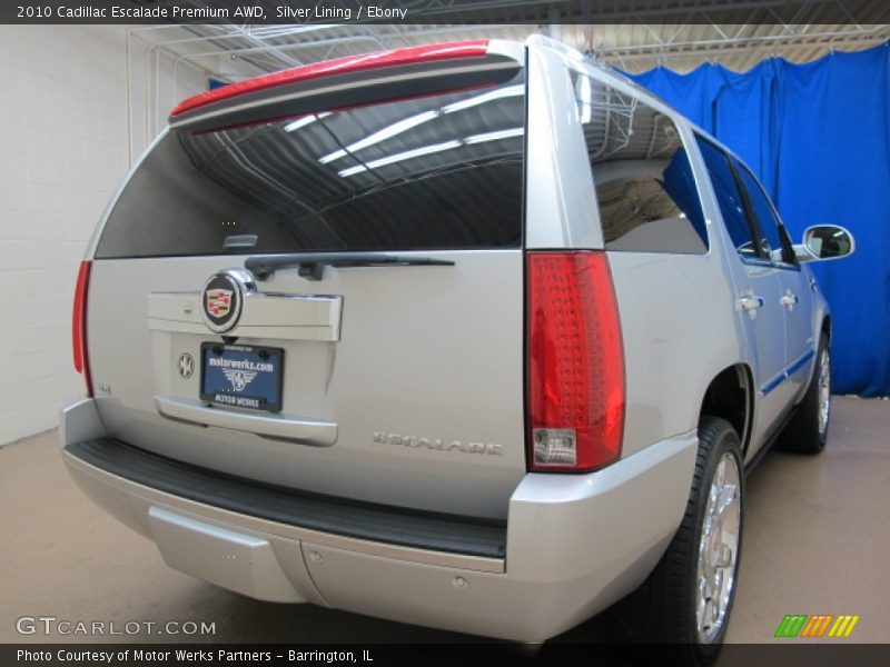 Silver Lining / Ebony 2010 Cadillac Escalade Premium AWD