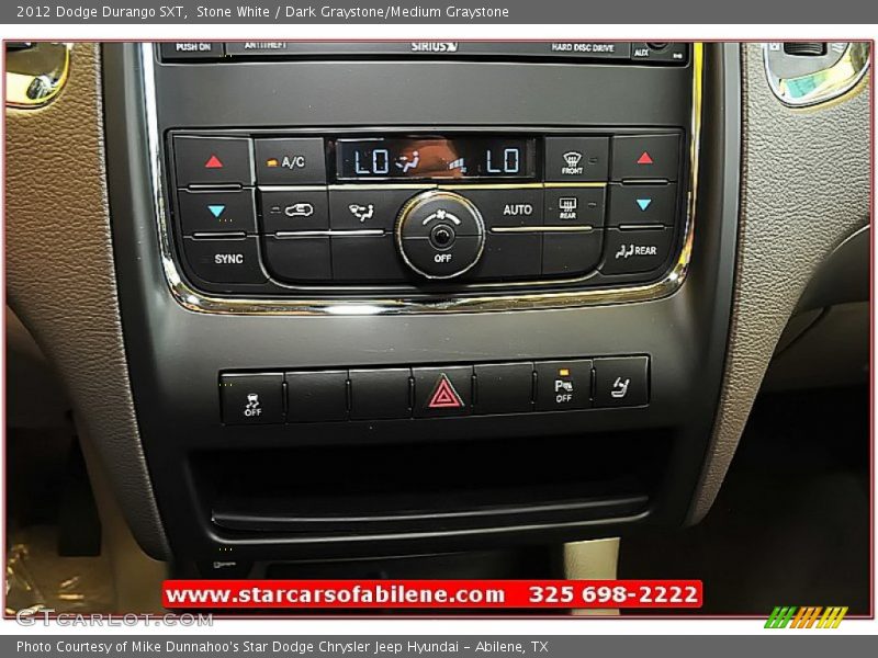 Stone White / Dark Graystone/Medium Graystone 2012 Dodge Durango SXT
