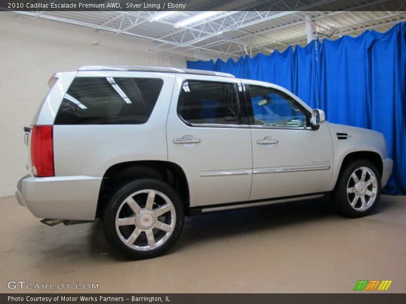 Silver Lining / Ebony 2010 Cadillac Escalade Premium AWD