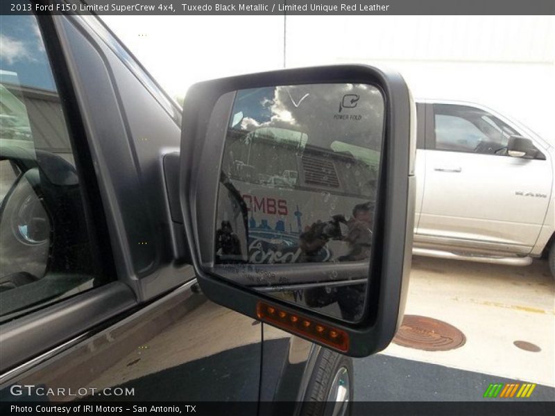 Tuxedo Black Metallic / Limited Unique Red Leather 2013 Ford F150 Limited SuperCrew 4x4