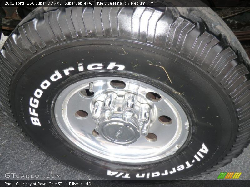 True Blue Metallic / Medium Flint 2002 Ford F250 Super Duty XLT SuperCab 4x4