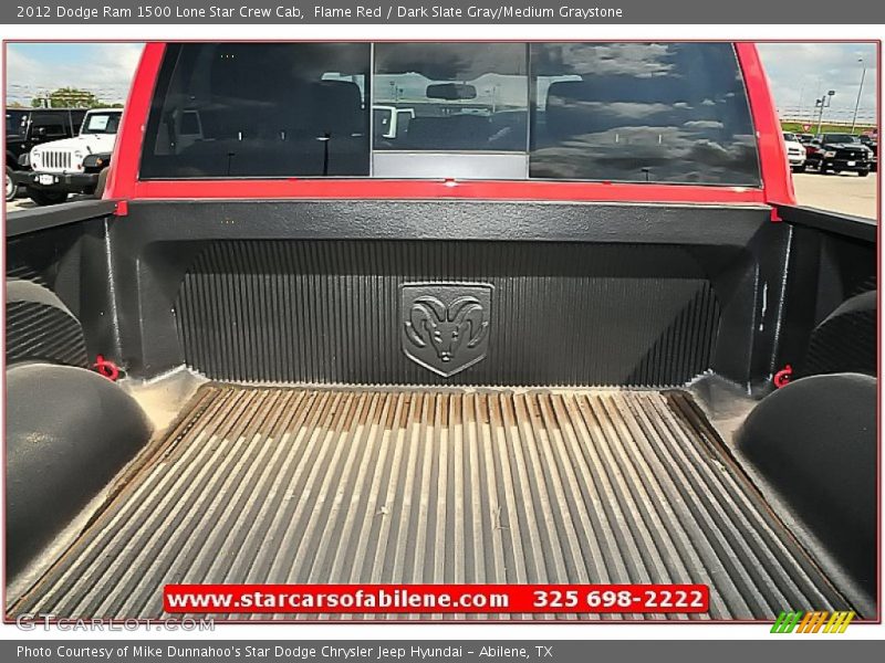 Flame Red / Dark Slate Gray/Medium Graystone 2012 Dodge Ram 1500 Lone Star Crew Cab
