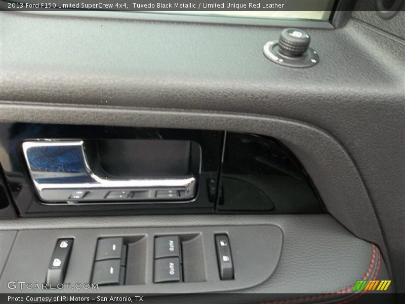 Tuxedo Black Metallic / Limited Unique Red Leather 2013 Ford F150 Limited SuperCrew 4x4