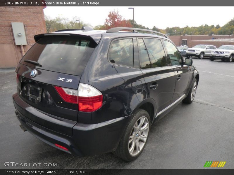Monaco Blue Metallic / Sand Beige 2007 BMW X3 3.0si
