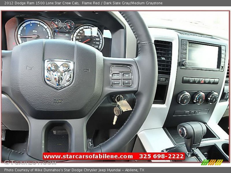 Flame Red / Dark Slate Gray/Medium Graystone 2012 Dodge Ram 1500 Lone Star Crew Cab