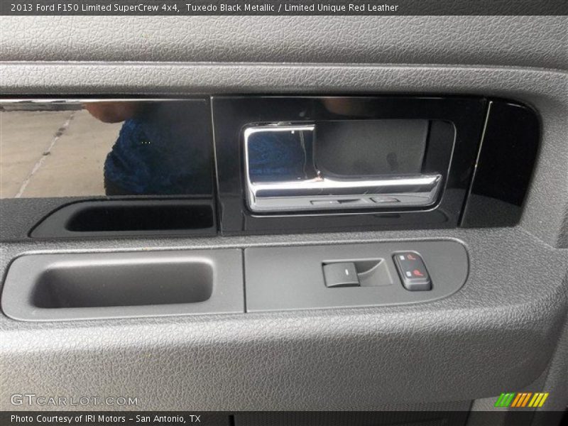 Tuxedo Black Metallic / Limited Unique Red Leather 2013 Ford F150 Limited SuperCrew 4x4