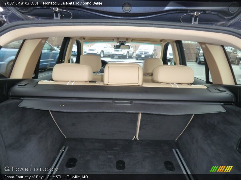 Monaco Blue Metallic / Sand Beige 2007 BMW X3 3.0si