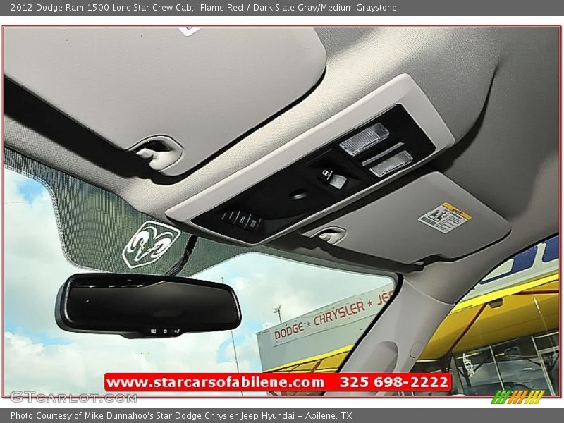 Flame Red / Dark Slate Gray/Medium Graystone 2012 Dodge Ram 1500 Lone Star Crew Cab