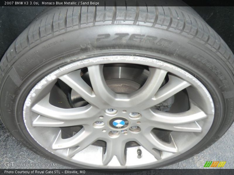 Monaco Blue Metallic / Sand Beige 2007 BMW X3 3.0si