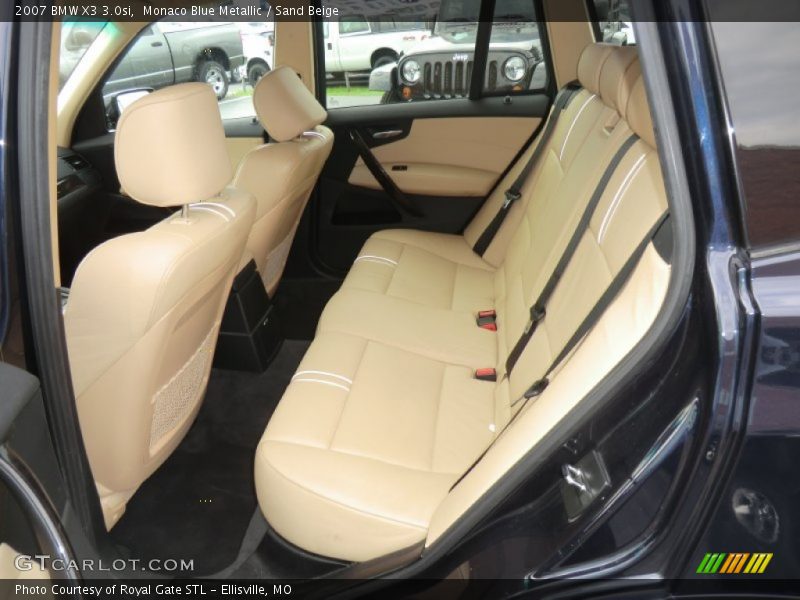 Monaco Blue Metallic / Sand Beige 2007 BMW X3 3.0si