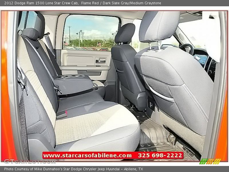 Flame Red / Dark Slate Gray/Medium Graystone 2012 Dodge Ram 1500 Lone Star Crew Cab