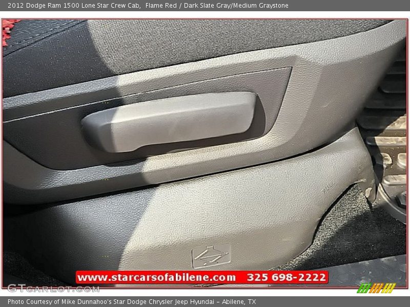 Flame Red / Dark Slate Gray/Medium Graystone 2012 Dodge Ram 1500 Lone Star Crew Cab