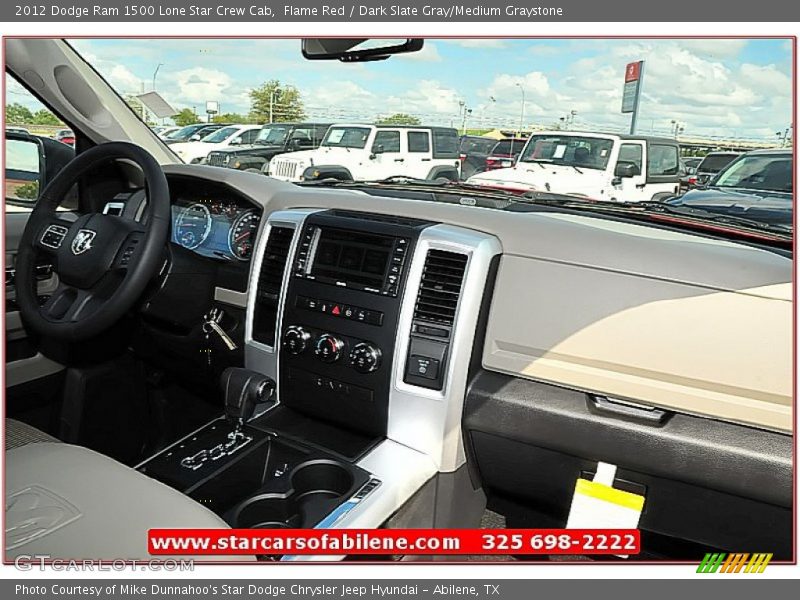 Flame Red / Dark Slate Gray/Medium Graystone 2012 Dodge Ram 1500 Lone Star Crew Cab