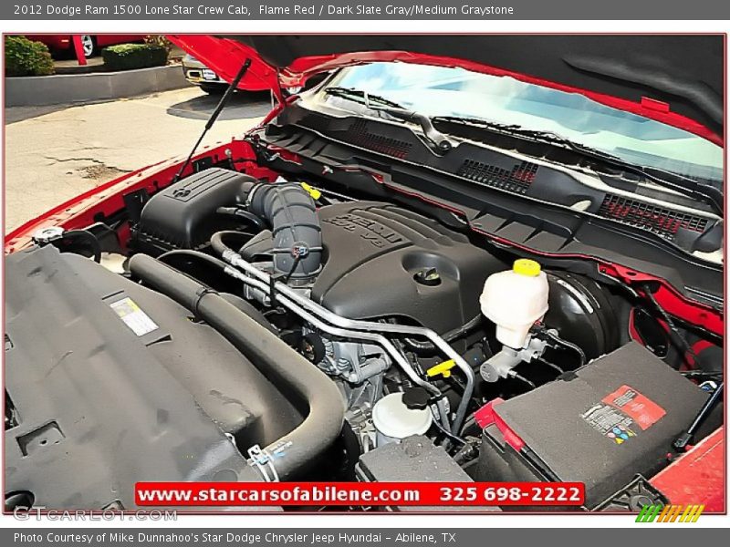 Flame Red / Dark Slate Gray/Medium Graystone 2012 Dodge Ram 1500 Lone Star Crew Cab