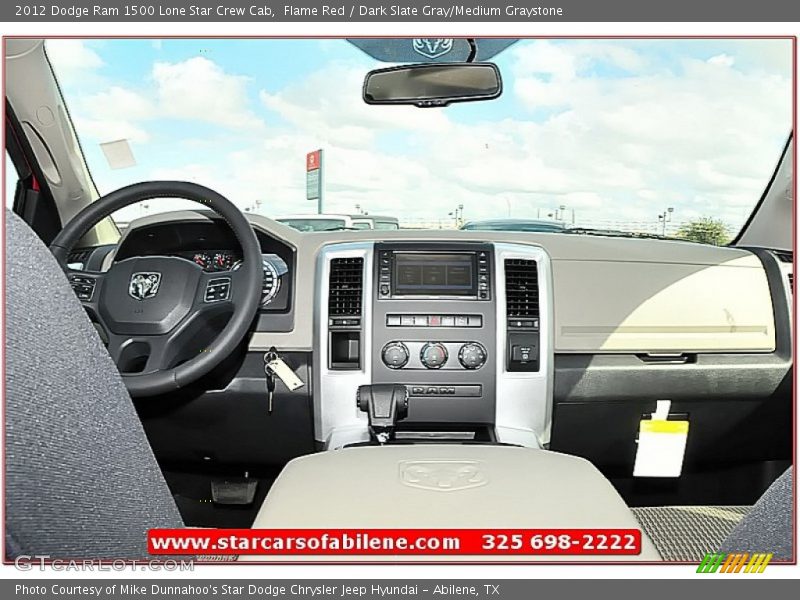 Flame Red / Dark Slate Gray/Medium Graystone 2012 Dodge Ram 1500 Lone Star Crew Cab