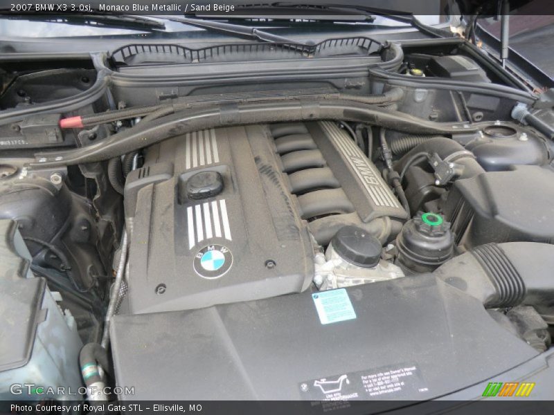 Monaco Blue Metallic / Sand Beige 2007 BMW X3 3.0si