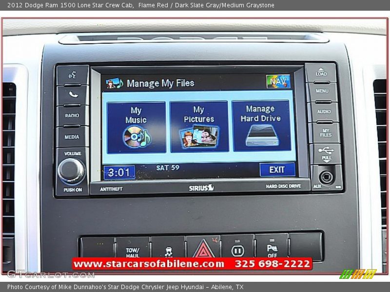 Flame Red / Dark Slate Gray/Medium Graystone 2012 Dodge Ram 1500 Lone Star Crew Cab