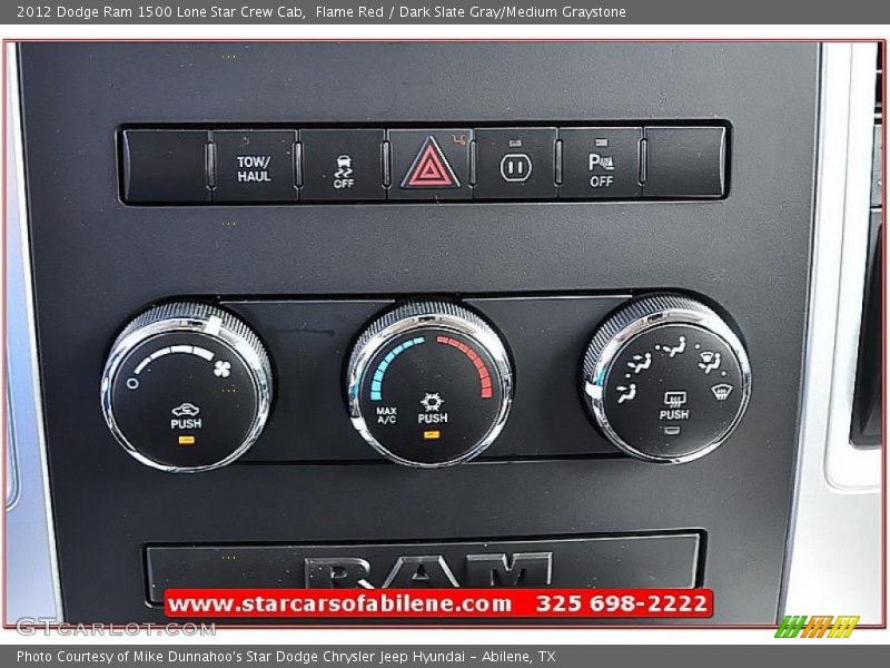 Flame Red / Dark Slate Gray/Medium Graystone 2012 Dodge Ram 1500 Lone Star Crew Cab