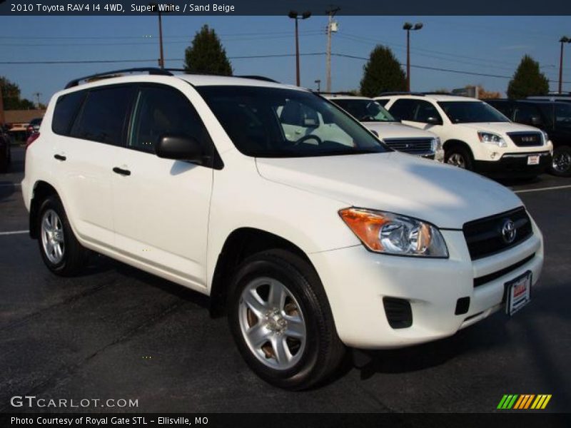 Super White / Sand Beige 2010 Toyota RAV4 I4 4WD