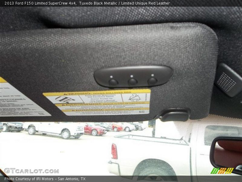 Tuxedo Black Metallic / Limited Unique Red Leather 2013 Ford F150 Limited SuperCrew 4x4